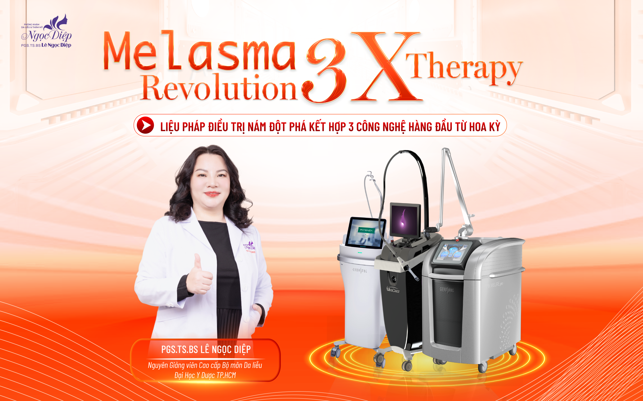 Melasma Revolution 3X Therapy - Liệu pháp điều trị nám kết hợp ba công nghệ hàng đầu từ Hoa Kỳ