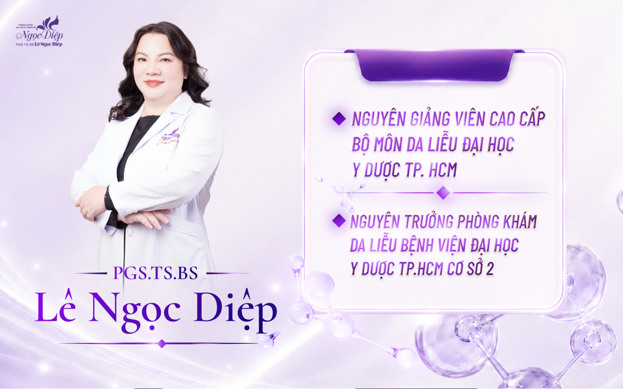 PHÒNG KHÁM DA LIỄU VÀ THẨM MỸ PGS.TS.BS LÊ NGỌC DIỆP