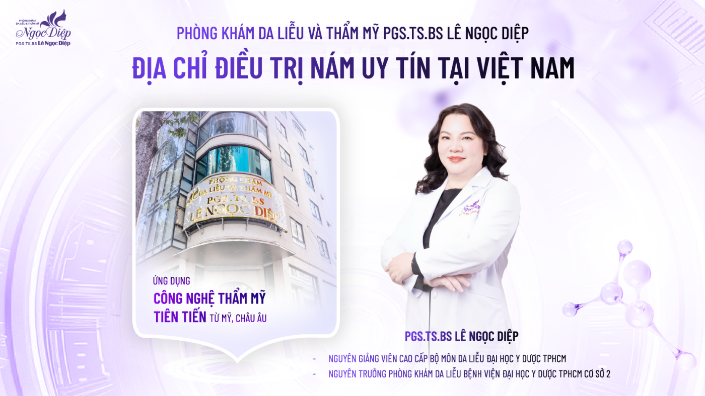 PHÒNG KHÁM DA LIỄU VÀ THẨM MỸ PGS.TS.BS LÊ NGỌC DIỆP