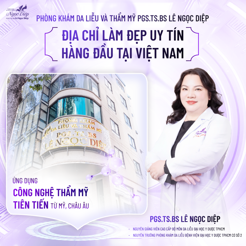 PHÒNG KHÁM DA LIỄU VÀ THẨM MỸ PGS.TS.BS LÊ NGỌC DIỆP